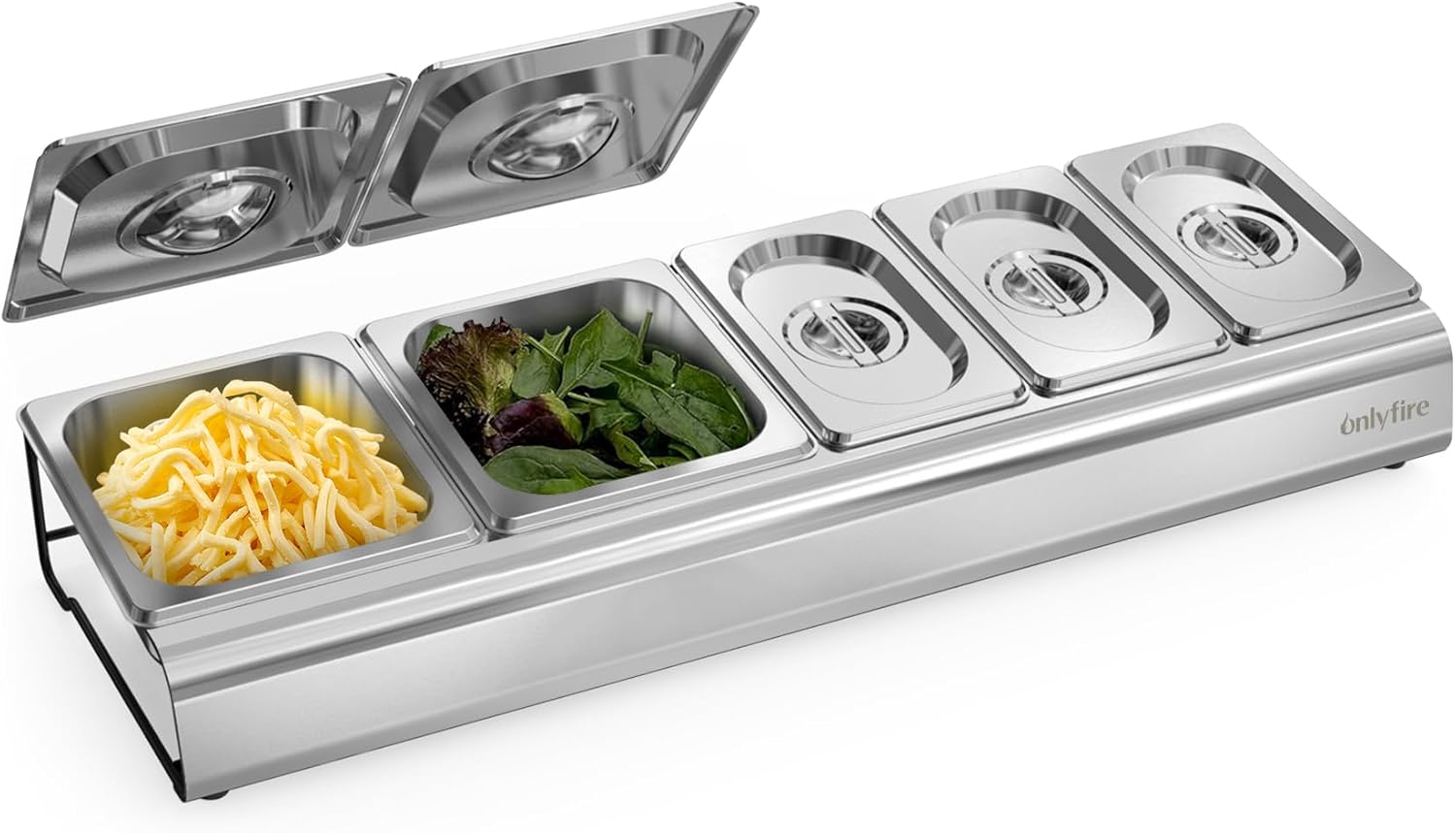 Stainless Pizza Topping Station